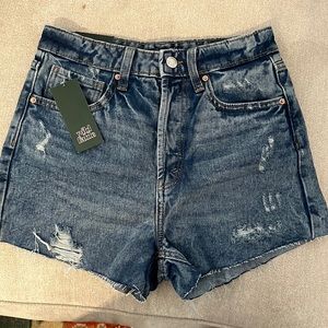 NWT Wild Fable Highest Rise Cutoff Denim Shorts 0/25
